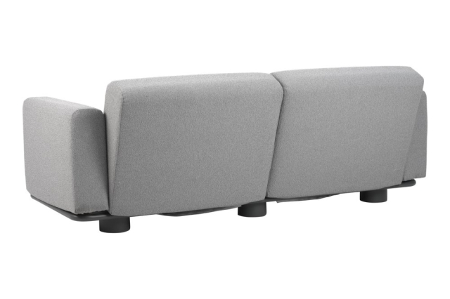 Brafab Bolster 2,5-Sitzer Sofa, Anthrazit-Teddy Grey