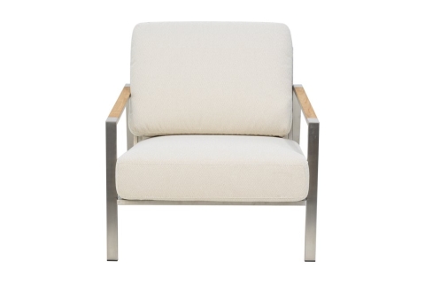 Brafab Naos Sessel, Stainless Steel-Dot Beige