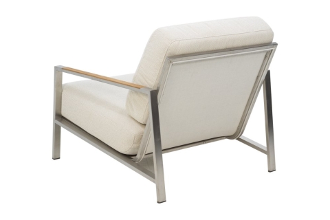 Brafab Naos Sessel, Stainless Steel-Dot Beige