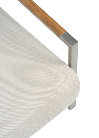 Brafab Naos Sessel, Stainless Steel-Dot Beige