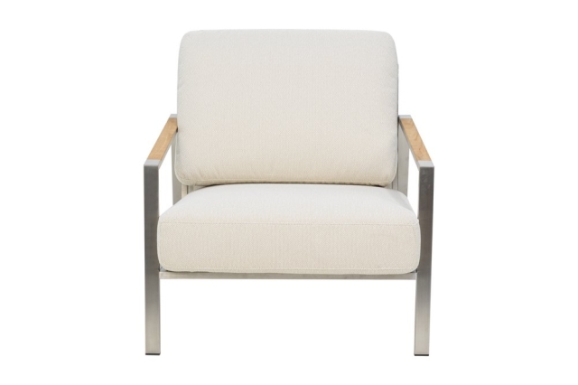 Brafab Naos Sessel, Stainless Steel-Dot Beige