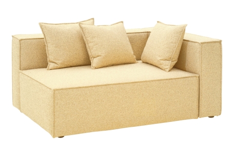 Brafab Muki Sofa-Abschlusselement links 140x100x75cm, Corn