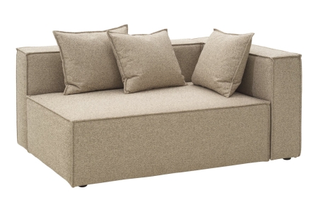 Brafab Muki Sofa-Abschlusselement links 140x100x75cm, Light Taupe