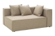 Brafab Muki Sofa-Abschlusselement links 140x100x75cm, Light Taupe