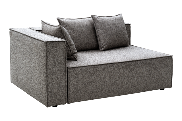 Brafab Muki Sofa-Abschlusselement rechts, Smokey Grey 140x100x75cm