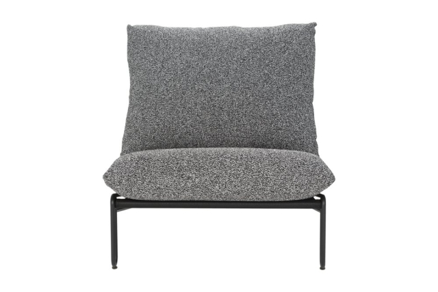 Brafab Blixt Loungesessel, Schwarz-Teddy Ant