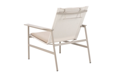 Brafab Soro Loungesessel, Khaki-Teddy Beige, inkl. Kissen