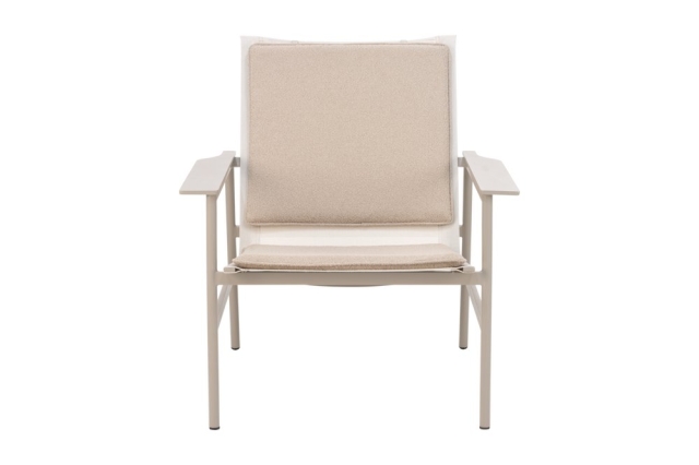 Brafab Soro Loungesessel, Khaki-Teddy Beige, inkl. Kissen