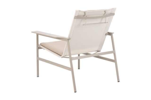Brafab Soro Loungesessel, Khaki-Teddy Beige, inkl. Kissen