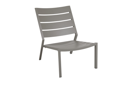 Brafab Delia Loungesessel, Aluminium Khaki, stapelbar