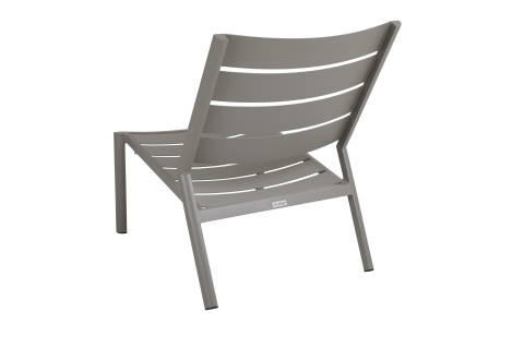 Brafab Delia Loungesessel, Aluminium Khaki, stapelbar