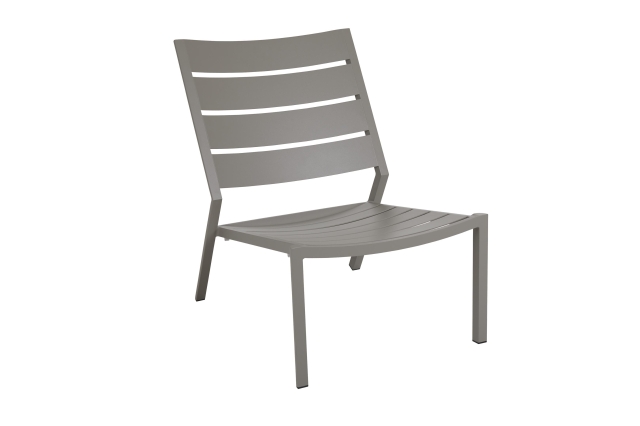Brafab Delia Loungesessel, Aluminium Khaki, stapelbar