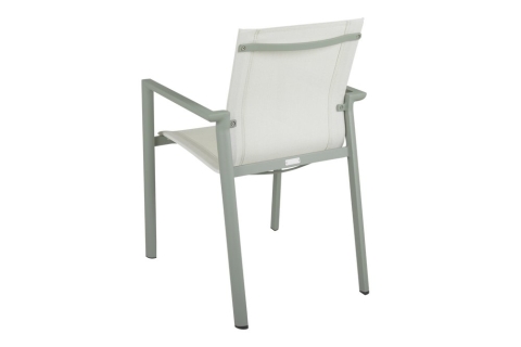 Brafab Delia Diningsessel, Dustygreen-Offwhite, stapelbar