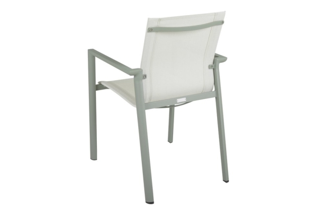 Brafab Delia Diningsessel, Dustygreen-Offwhite, stapelbar