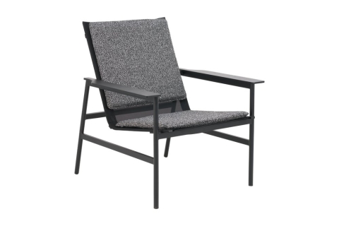 Brafab Soro Sessel, Schwarz-Teddy Ant, inkl. Kissen