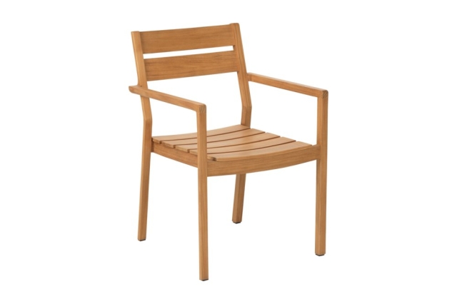 Brafab Delia Diningsessel, Teakholz Natur, stapelbar