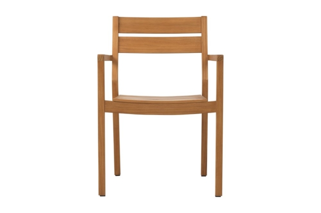 Brafab Delia Diningsessel, Teakholz Natur, stapelbar