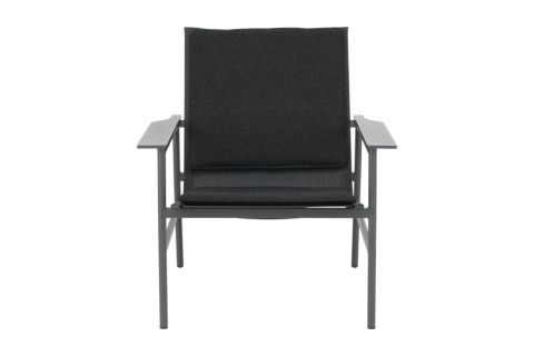 Brafab Soro Sessel, Anthrazit-Teddy Black, inkl. Kissen