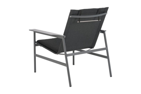 Brafab Soro Sessel, Anthrazit-Teddy Black, inkl. Kissen