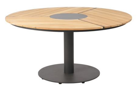 Brafab Peace Wood Esstisch Anthrazit-Natur, rund 150cm H73cm