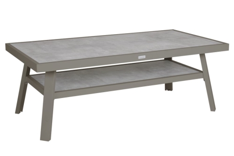 Brafab Samvaro Low Loungetisch Khaki-Sand, 140x70x50cm