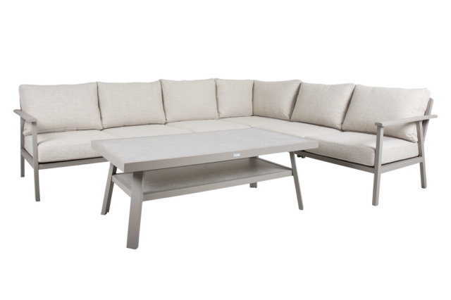 Brafab Samvaro Low Loungetisch Khaki-Sand, 140x70x50cm