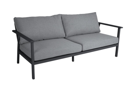 Brafab Samvaro Low 2,5-Sitzer-Sofa Antrazit-Pearl Grey