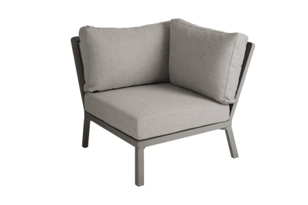 Brafab Samvaro Low Ecklounge, Khaki-Sand, inkl. Auflagen