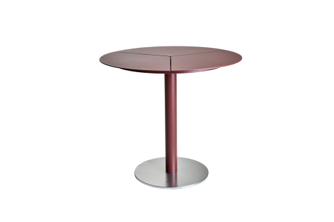 Brafab Peace Cafe-Tisch rund 80cm, Aluminium-Stahl Zin Red