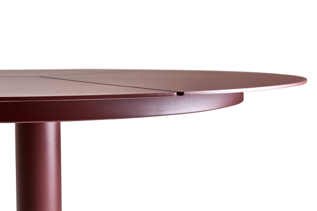 Brafab Peace Cafe-Tisch rund 80cm, Aluminium-Stahl Zin Red