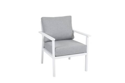 Brafab Samvaro High Sessel, Wei&szlig;-Pearl Grey