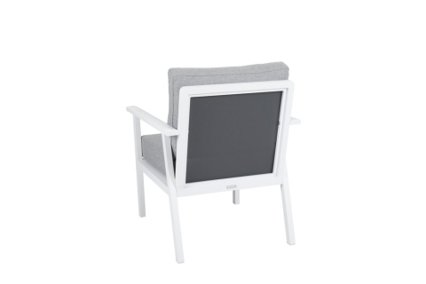 Brafab Samvaro High Sessel, Wei&szlig;-Pearl Grey