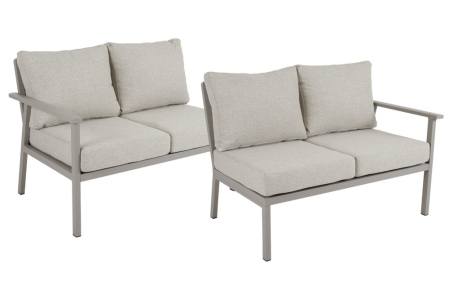 Brafab Samvaro High Sofa-Abschlusselement-Set Khaki-Sand 120x82x94cm