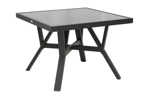 Brafab Samvaro High Loungetisch, Antrazit-Antrazit, 90x90x65cm