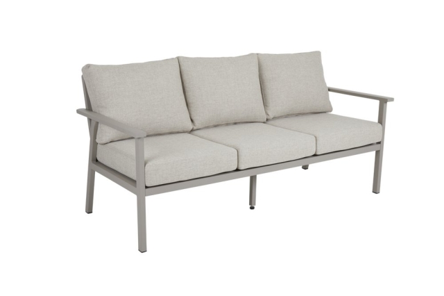Brafab Samvaro High 3-Sitzer Sofa 183x82x92cm, Khaki-Sand