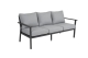 Brafab Samvaro High 3-Sitzer Sofa Antrazit-Pearl Grey