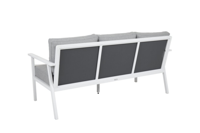 Brafab Samvaro High 3-Sitzer Sofa Wei&szlig;-Pearl grey