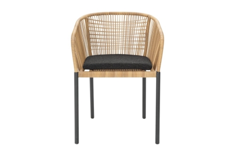 Brafab Delta Diningsessel, Anthrazit-Teddy Black