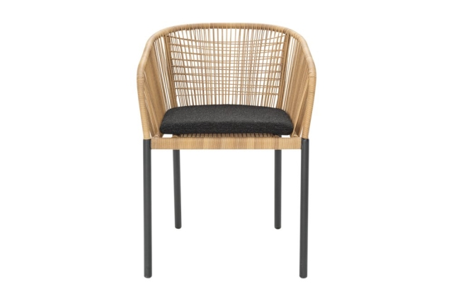 Brafab Delta Diningsessel, Anthrazit-Teddy Black