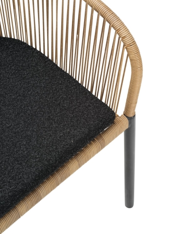 Brafab Delta Diningsessel, Anthrazit-Teddy Black