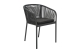 Brafab Delta Diningsessel, Schwarz-Teddy Black, inkl. Kissen
