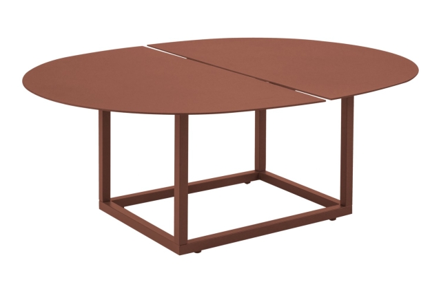 Brafab Olive Loungetisch 110x80x40cm, Aluminium, Zin Red