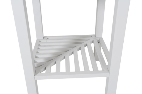 Bellac Outdoork&uuml;che Wei&szlig; Ecke, 60x60x90cm mit Granitplatte