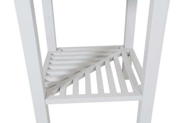 Bellac Outdoork&uuml;che Wei&szlig; Ecke, 60x60x90cm mit Granitplatte