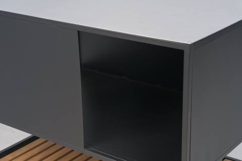 Prep Outdoork&uuml;che Aluminium Schwarz, 110x70x90cm