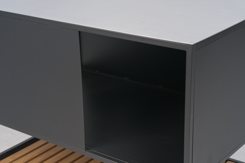 Prep Outdoork&uuml;che Aluminium Schwarz, 110x70x90cm