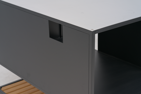 Prep Outdoork&uuml;che Aluminium Schwarz, 110x70x90cm