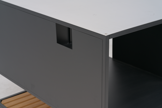 Prep Outdoork&uuml;che Aluminium Schwarz, 110x70x90cm