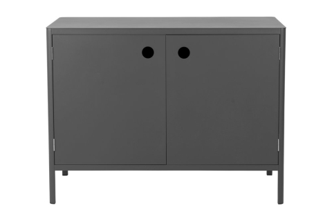 Kelia Antrazit Outdoork&uuml;che 121x64x91cm, mit T&uuml;ren