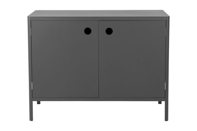 Kelia Antrazit Outdoork&uuml;che 121x64x91cm, mit T&uuml;ren